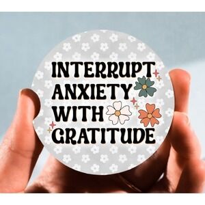 Set‎ of 2 Car Coasters, Interrupt Anxiety Car Coaster, Neoprene Car Coaster
